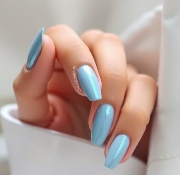  10 Stunning Light Blue Chrome Nail Designs You’ll Love